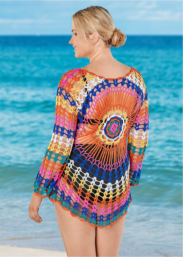 Back View Crochet Detail Cover-Up
