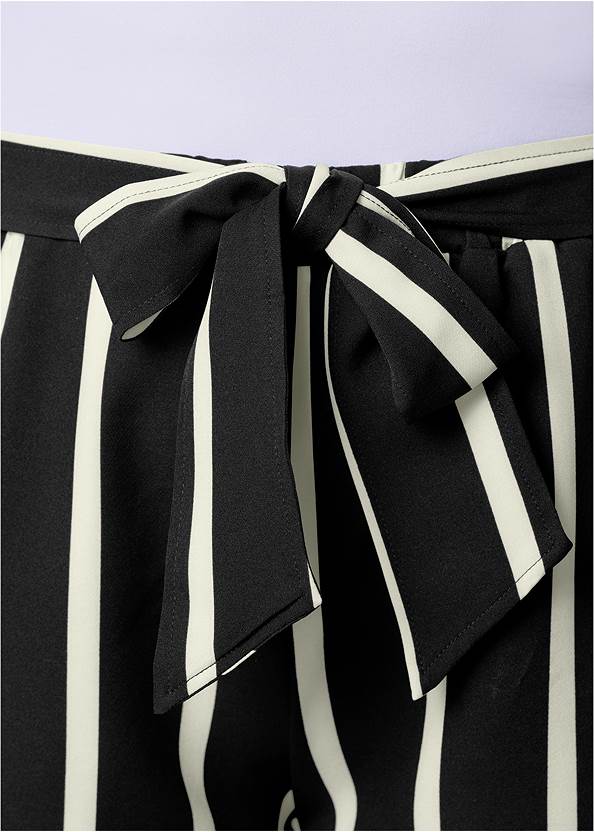 Alternate View Belted Stripe Shorts