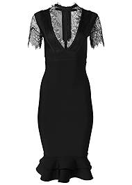 Bandage Strappy Dress in Black | VENUS