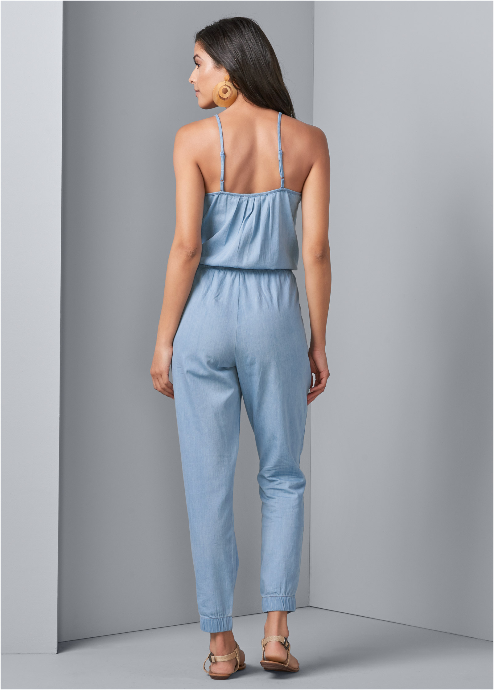 venus chambray jumpsuit