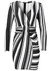 Alternate View Stripe Bodycon Dress