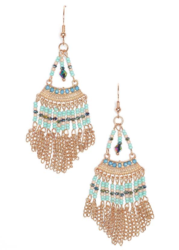 Front View Beaded Earrings