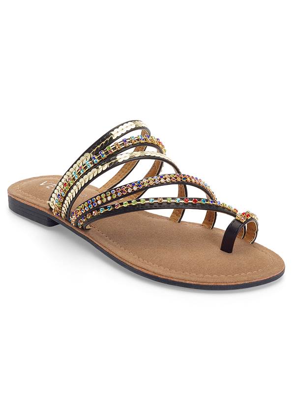Strappy Toe Ring Sandals
