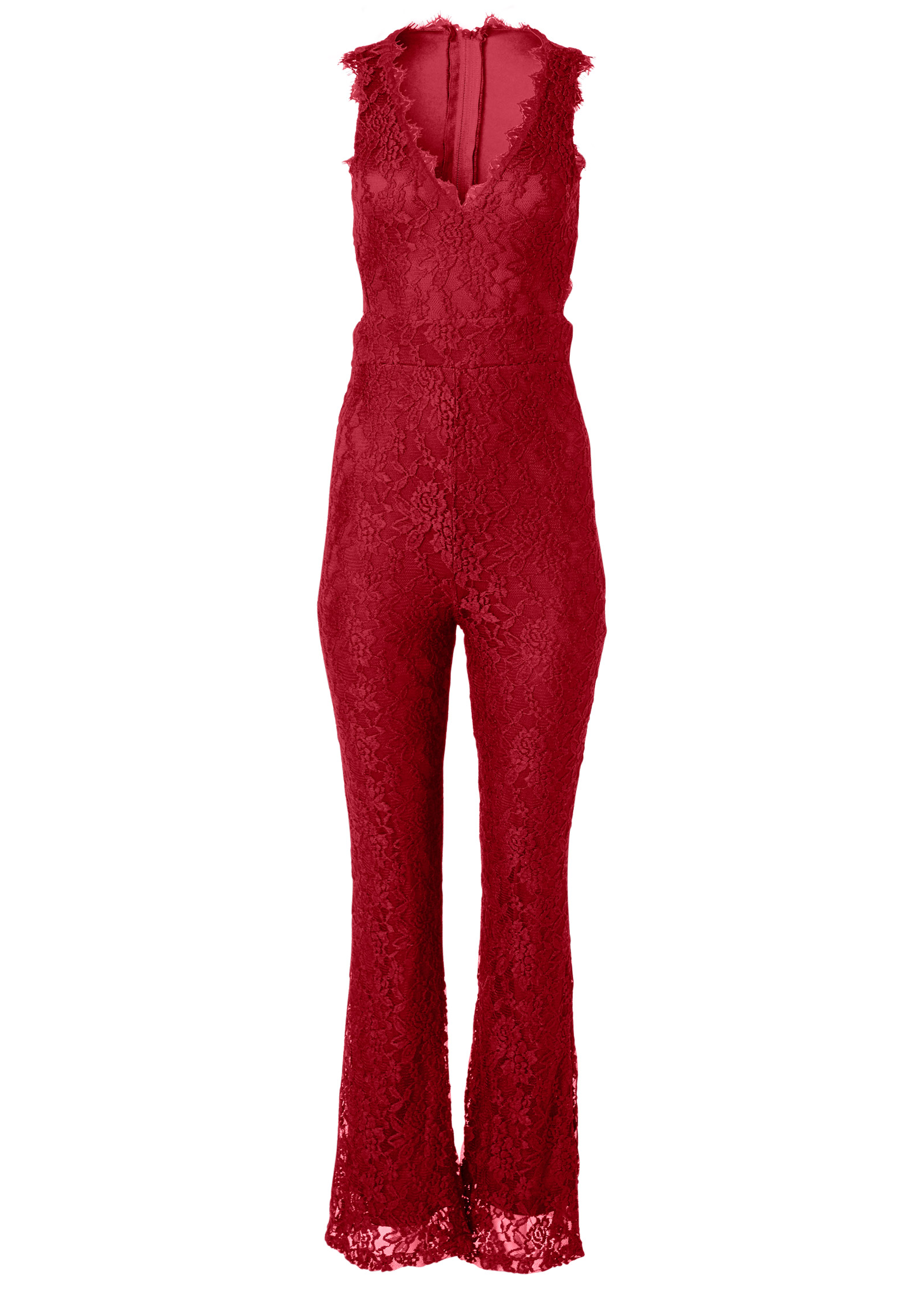 Venus red sales lace jumpsuit