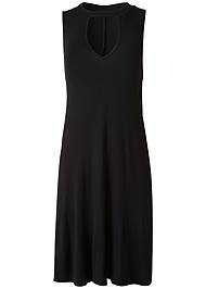 Pocket Detail Casual Dress in Black | VENUS