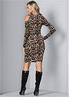 Back View Leopard Print Dress