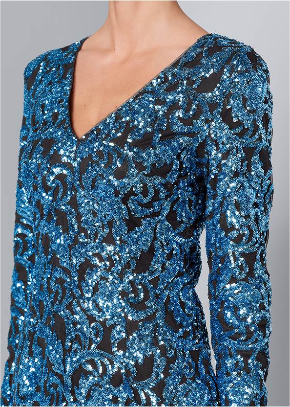Sequin Dress in Blue | VENUS