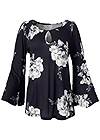 Alternate View Floral Tiered Sleeve Top