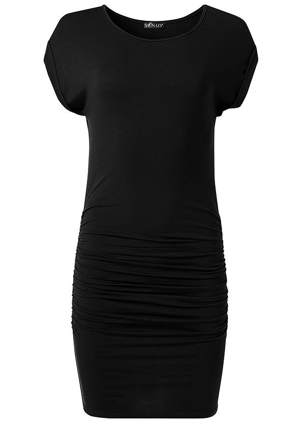 Back View Ruched T Shirt Dress, Any 2 For $49
