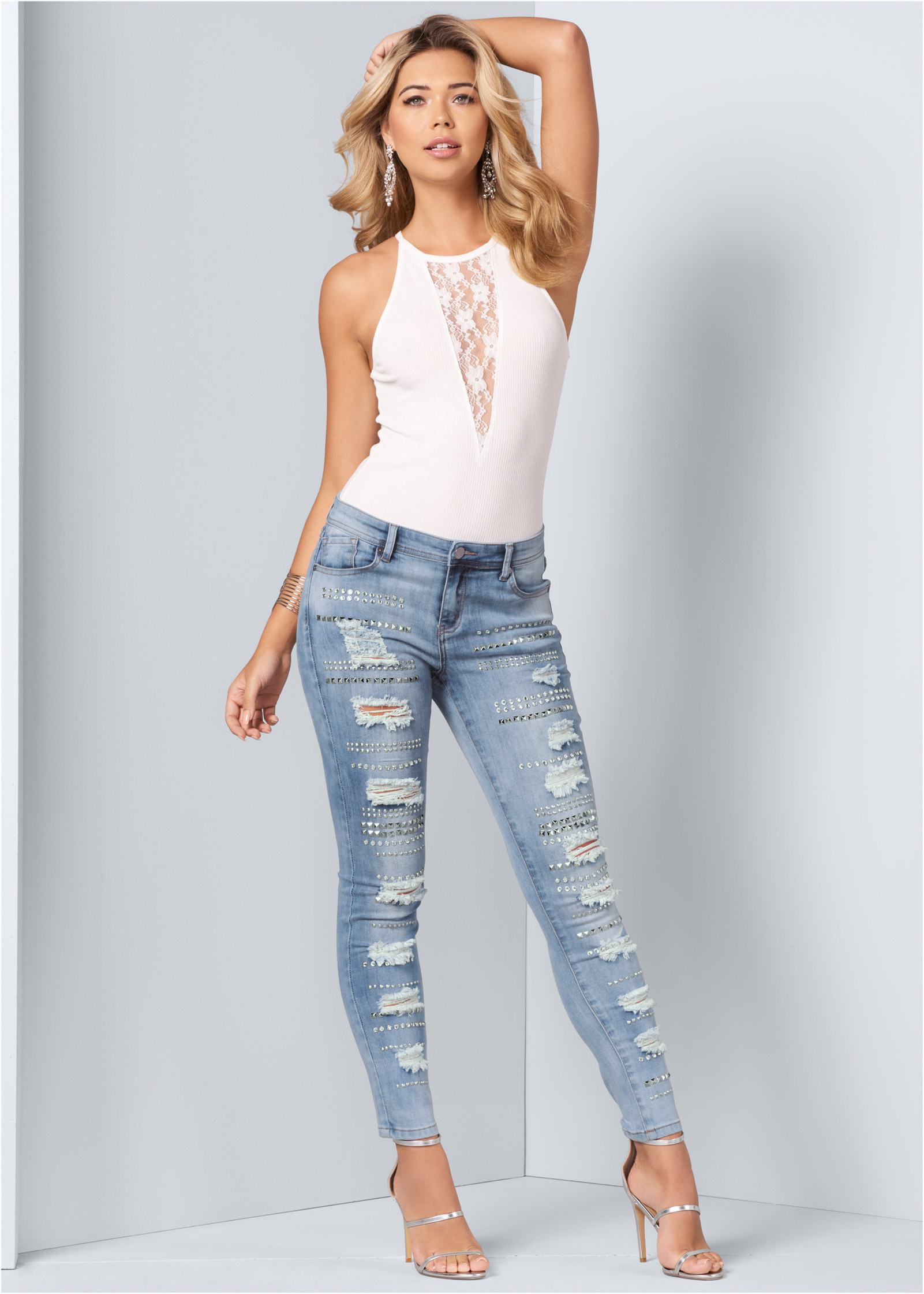 ripped jeans light wash