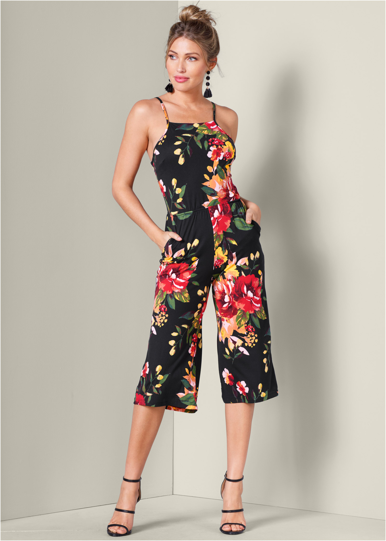 venus jumpsuit in floral print