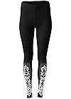 Alternate View Lace Detail Leggings