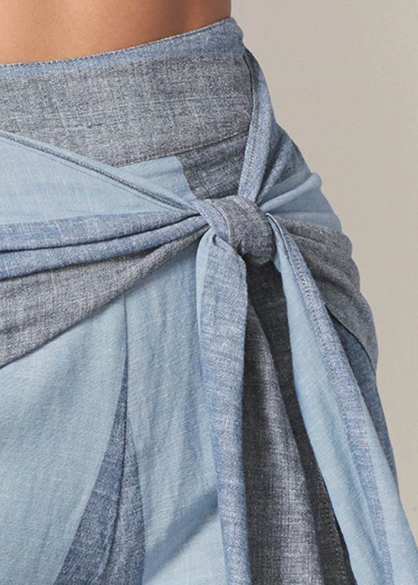 Alternate View Tie-Front Linen Pants