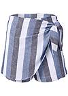 Alternate View Linen Wrap Front Shorts