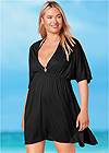 Front View Deep V Cover-Up Tunic