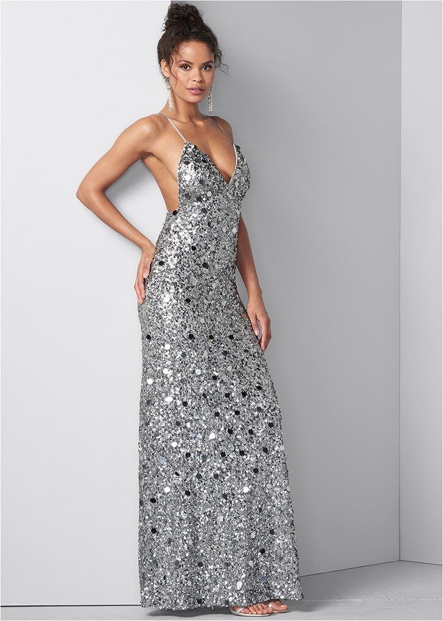 SEQUIN AND PAILLETTES GOWN