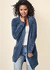 Cropped Front View Cozy Cardigan