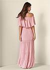 Full back view Tiered Maxi Dress