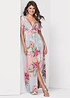 Full front view Floral Maxi Dress