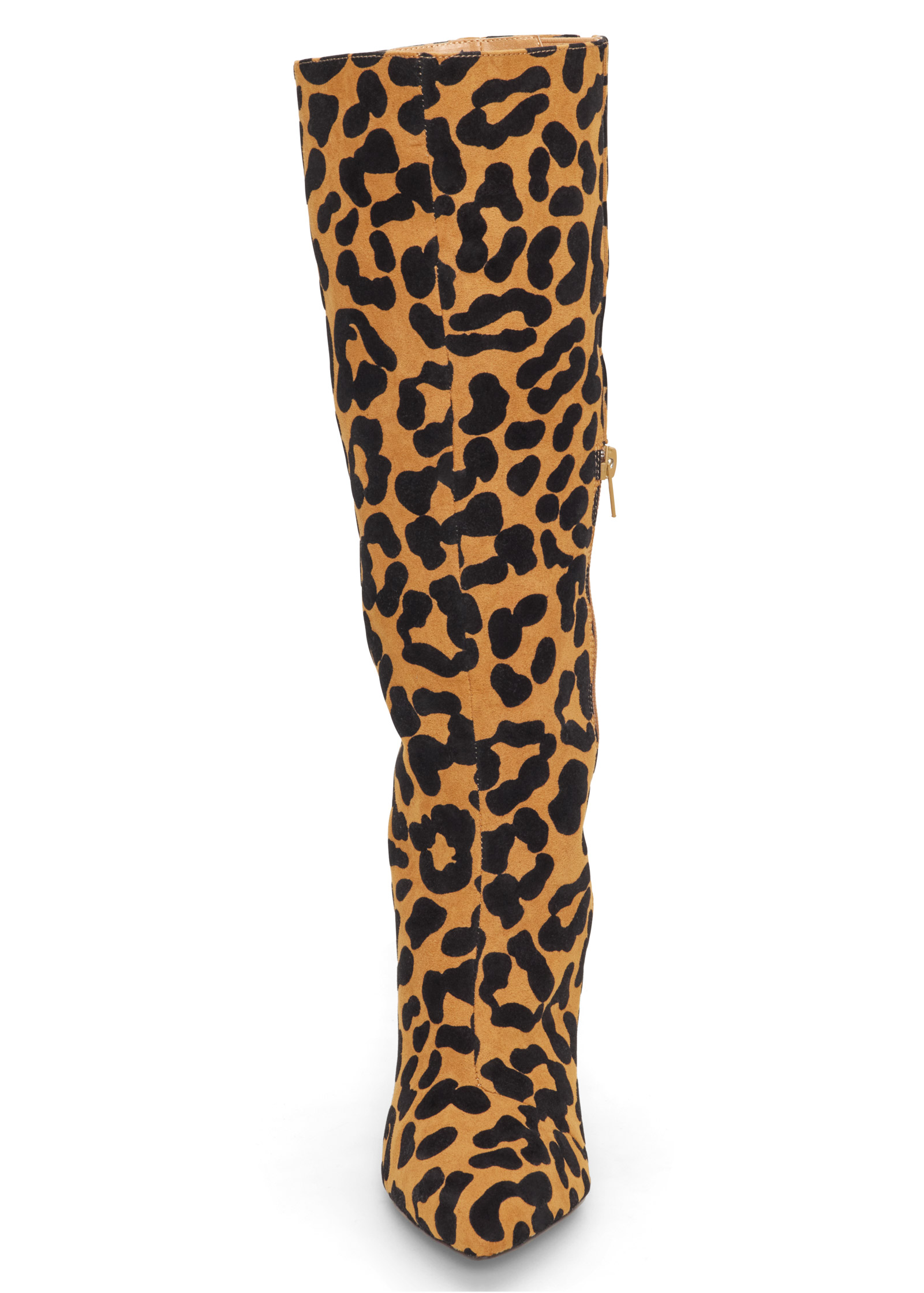 wide width leopard boots