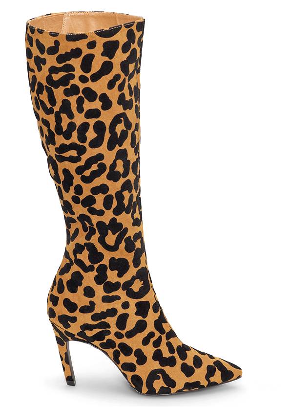 Shoe series side view Leopard Boots