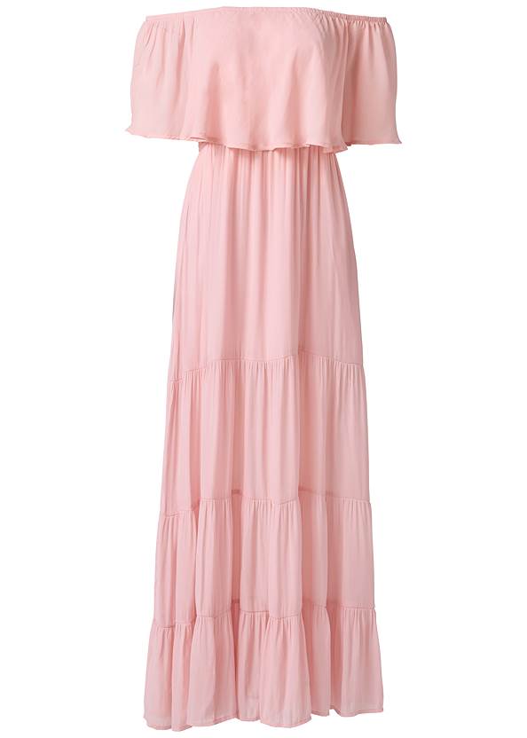 Ghost  view Tiered Maxi Dress