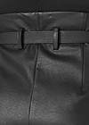 Alternate View Belted Faux-Leather Shorts