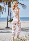 Back View Crochet Maxi Dress Cover-Up