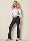 Front view Slimming Pull On Pants