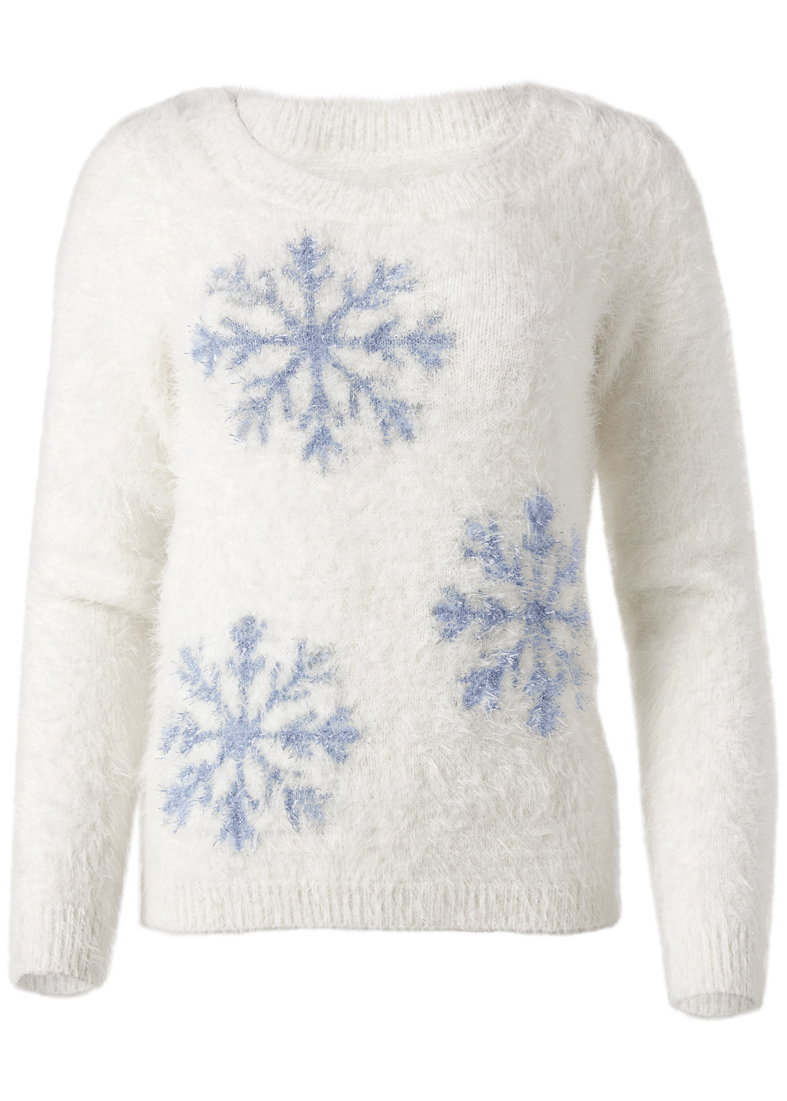 plus size snowflake sweater