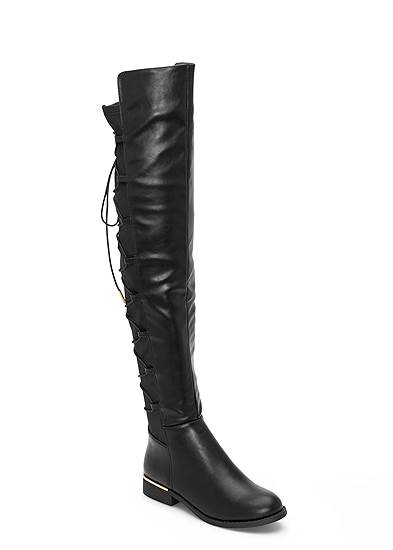 Lace-Up Back Detail Boots