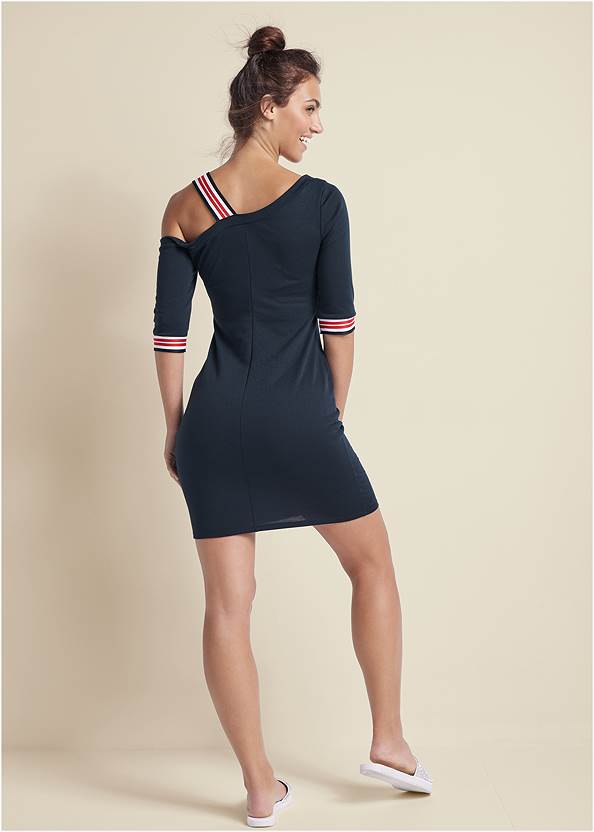 Full back view Graphic Lounge Dress