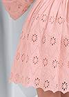 Detail back view Eyelet Bell Sleeve Dress