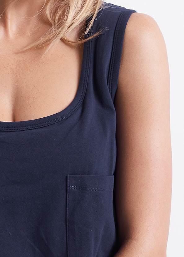 Detail front view Casual Tank Dress