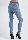 Alternate View Fishnet Inset Jeans
