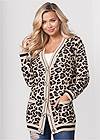Front View Leopard Cardigan
