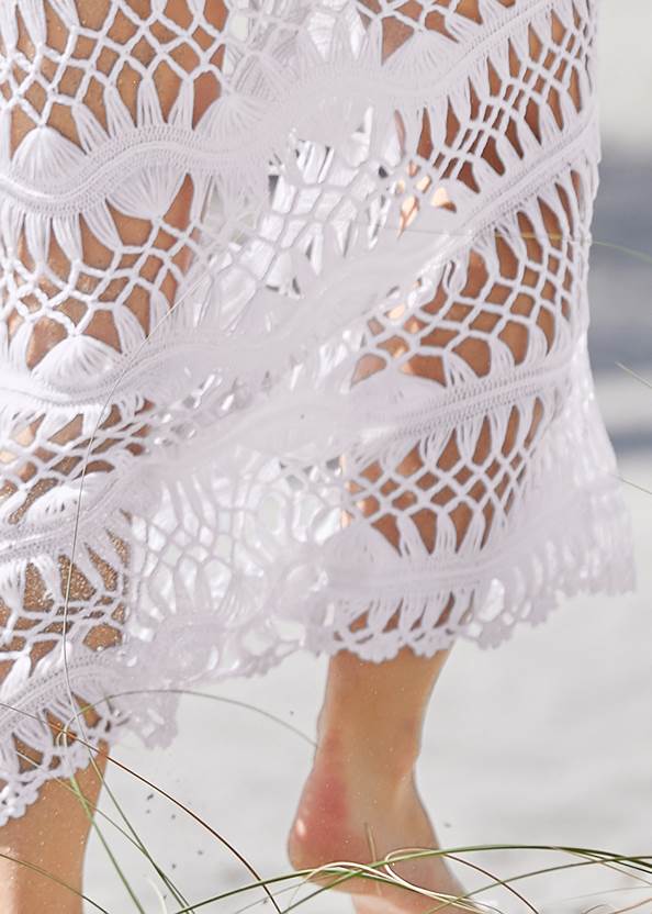 Alternate View Crochet Maxi Dress Cover-Up