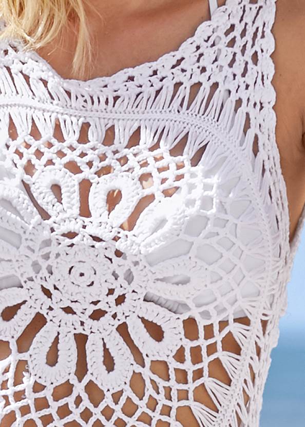Alternate View Crochet Maxi Dress Cover-Up