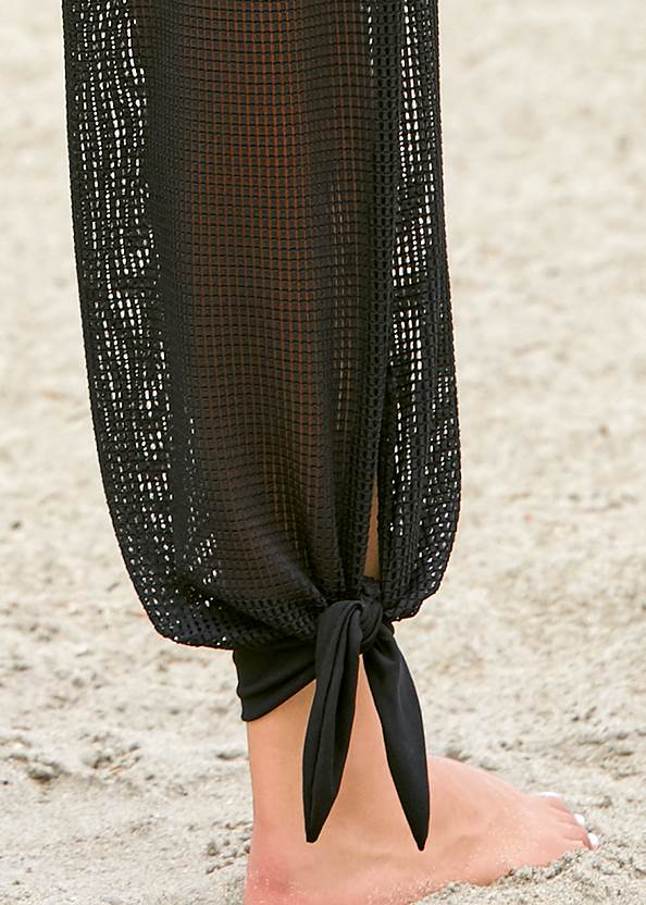 Alternate View Jersey Fishnet Cover-Up Jumpsuit