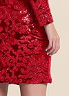 Alternate View Sequin Velvet Detail Dress
