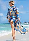 Back View Sheer Caftan Cover-Up