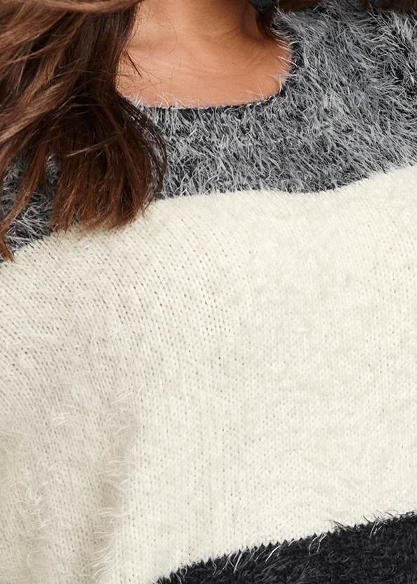 Alternate View Striped Cozy Sweater