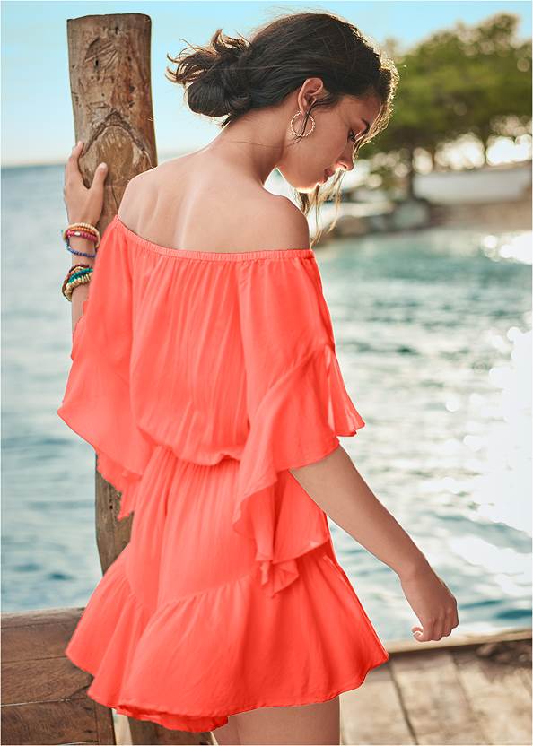 Back View Flirty Romper Cover-Up