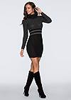 Full front view Turtleneck Sweater Dress