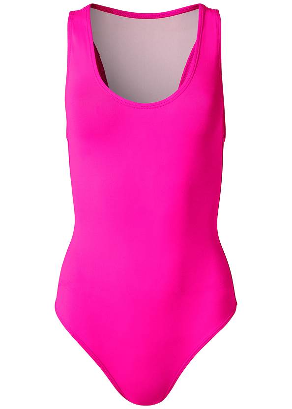 Cut Out One-Piece Swimsuit in Electric Pink | VENUS