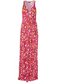 Geometric Print Maxi Dress in Pink Multi | VENUS