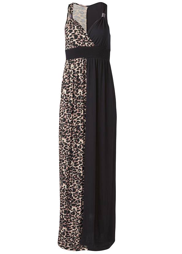 Alternate View Leopard Detail Maxi Dress