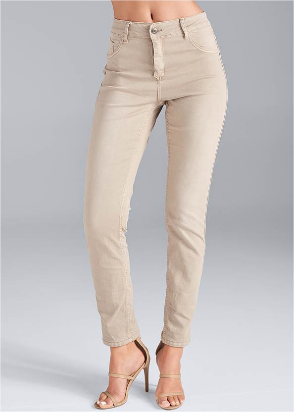 Cropped Front View Reversible Jeans