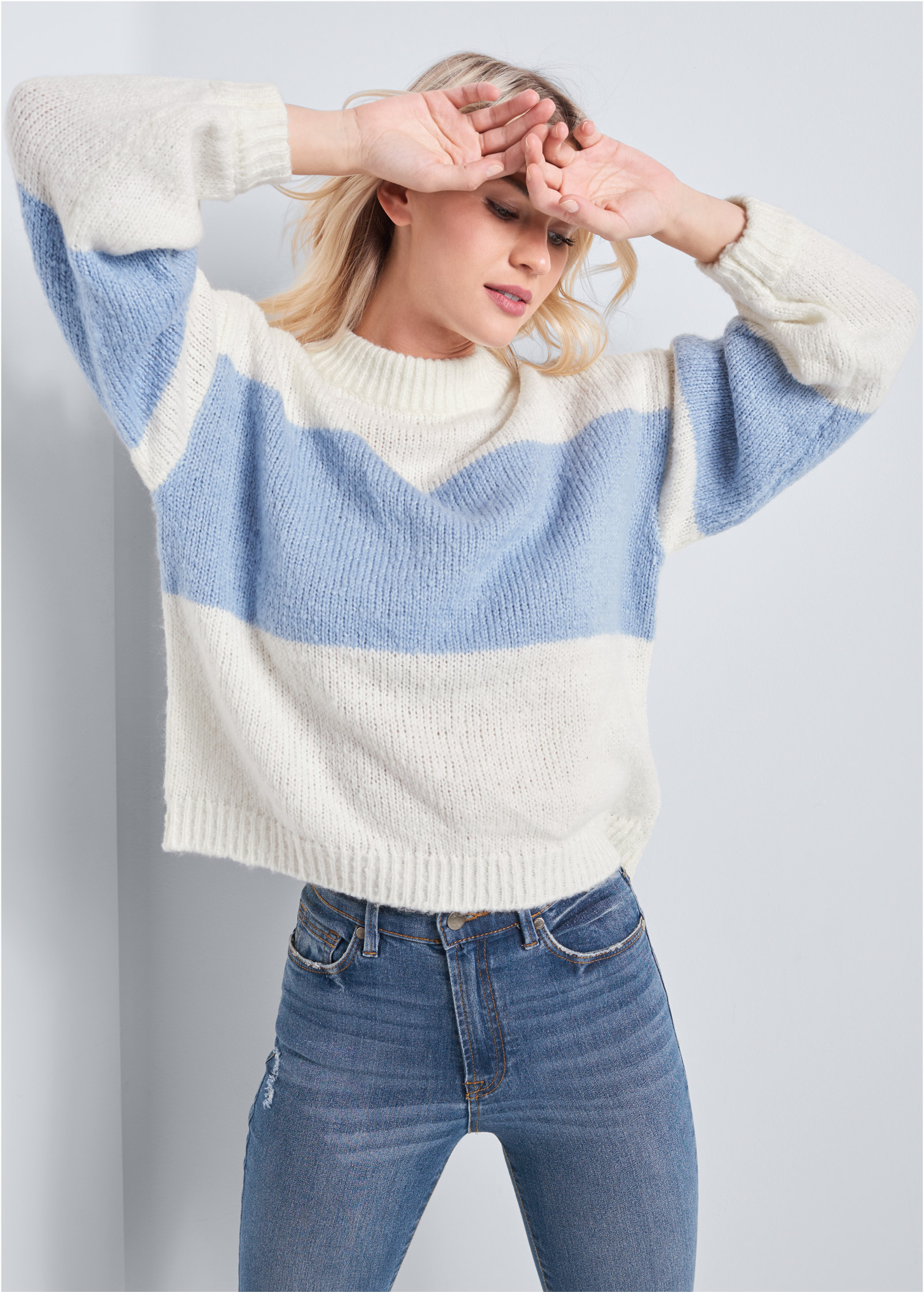 oversized sweater blue