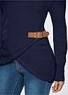 Alternate View Side Buckle Detail Sweater